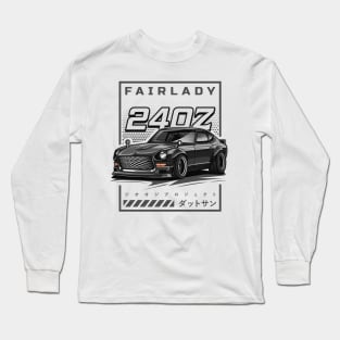 Vintage Car Fairlady 240Z (Matte Black) Long Sleeve T-Shirt